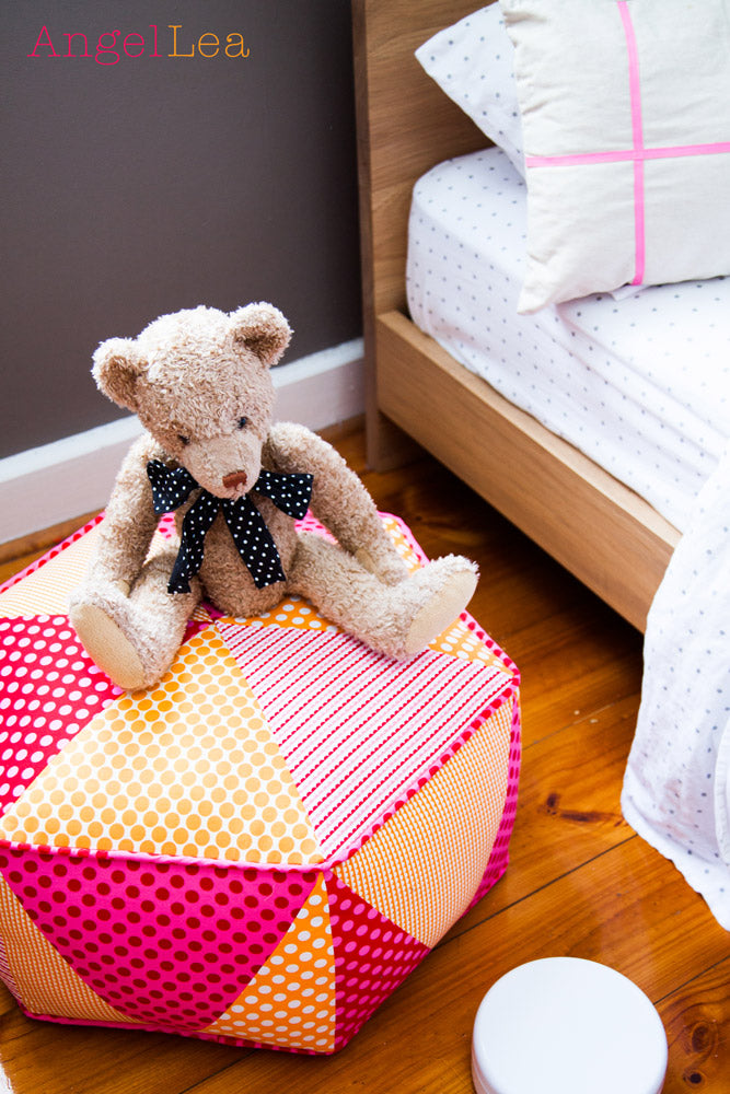 Hexagon Pouf PDF Sewing Pattern