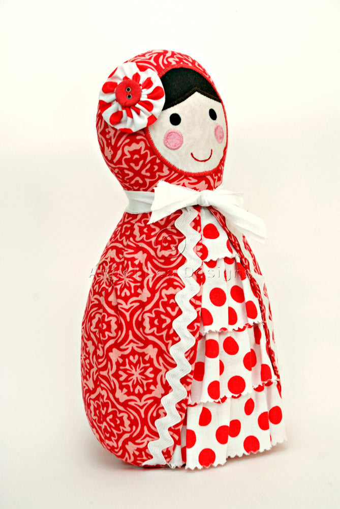 Babushka Doll Sewing Pattern - HARD COPY