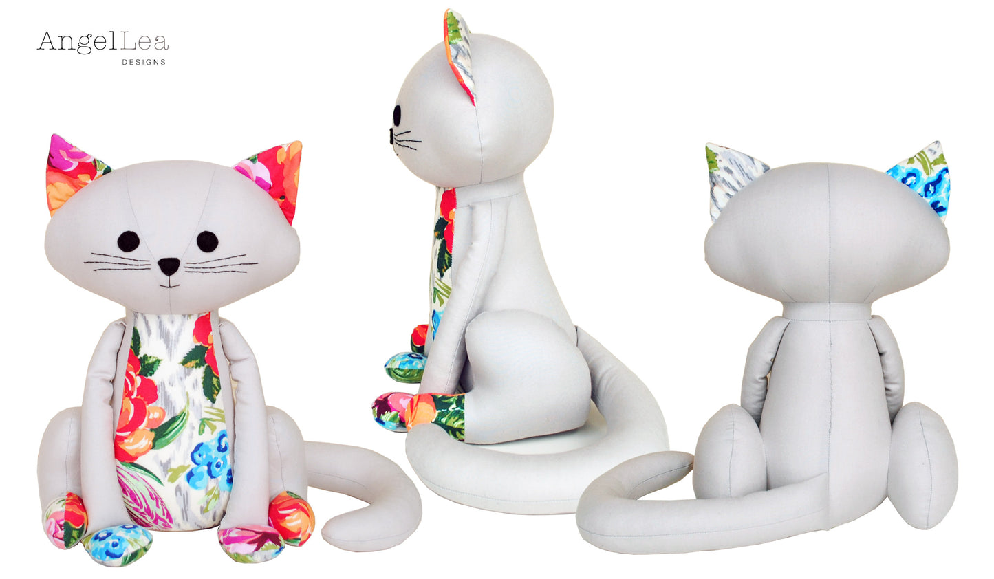 Scrappy Paws Cat Sewing Pattern - HARD COPY