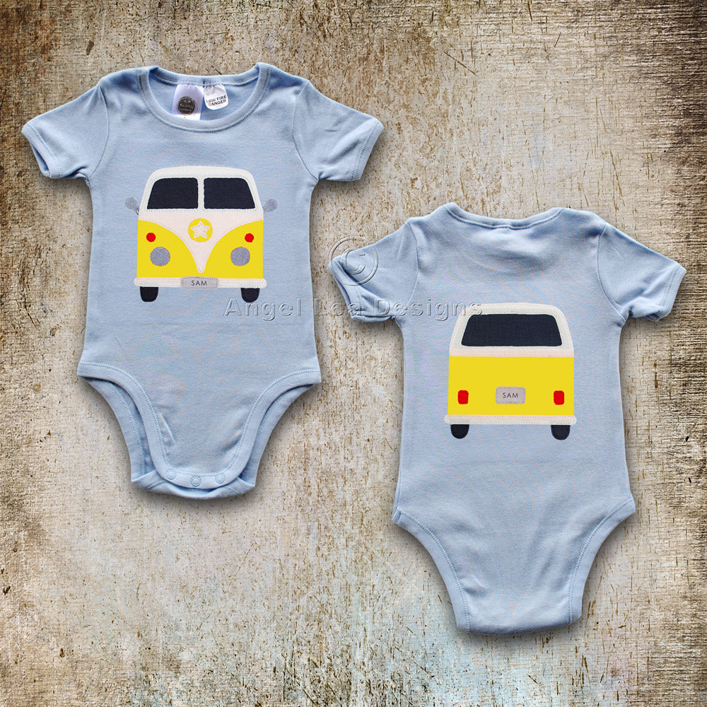 Camper Van Applique Template