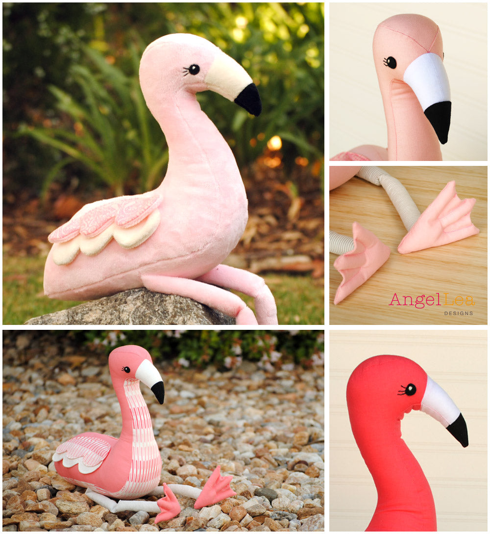 Flamingo Soft Toy PDF Sewing Pattern