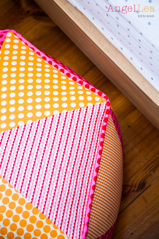 Hexagon Pouf PDF Sewing Pattern