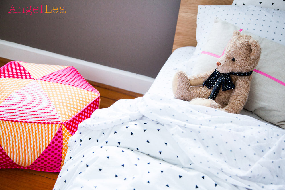 Hexagon Pouf PDF Sewing Pattern