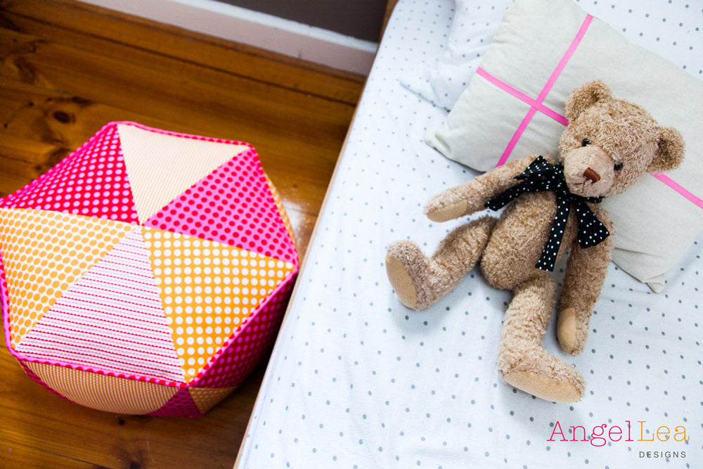 Hexagon Pouf PDF Sewing Pattern