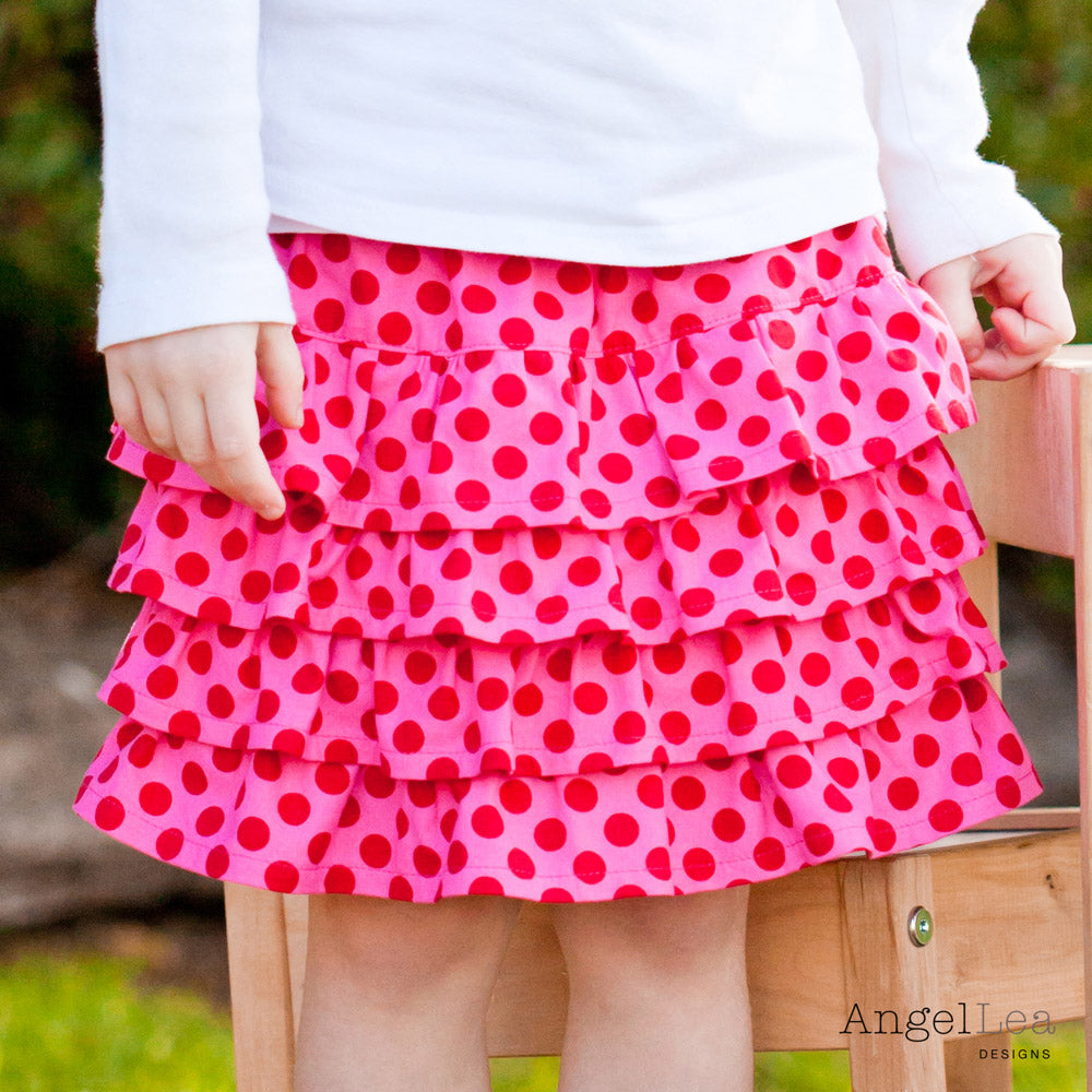 Lexi Ruffle Skirt Sewing Pattern - HARD COPY