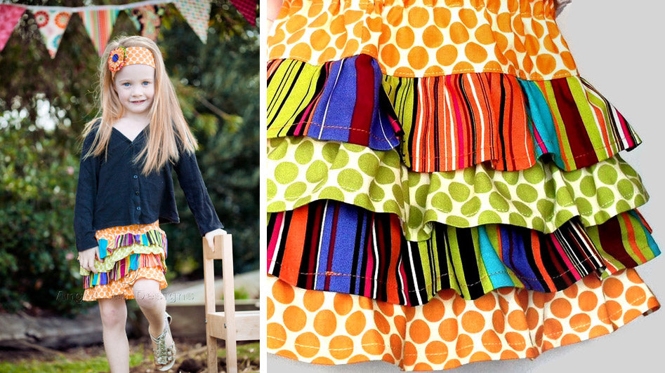 Lexi Ruffle Skirt Sewing Pattern - HARD COPY