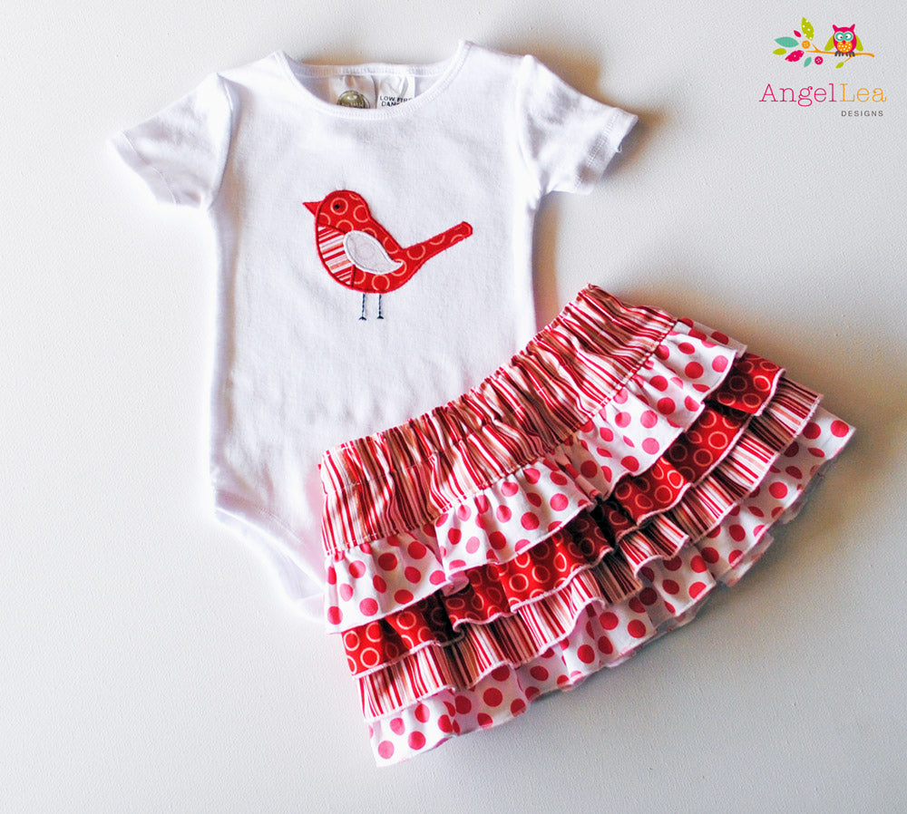 Lexi Ruffle Skirt Sewing Pattern - HARD COPY