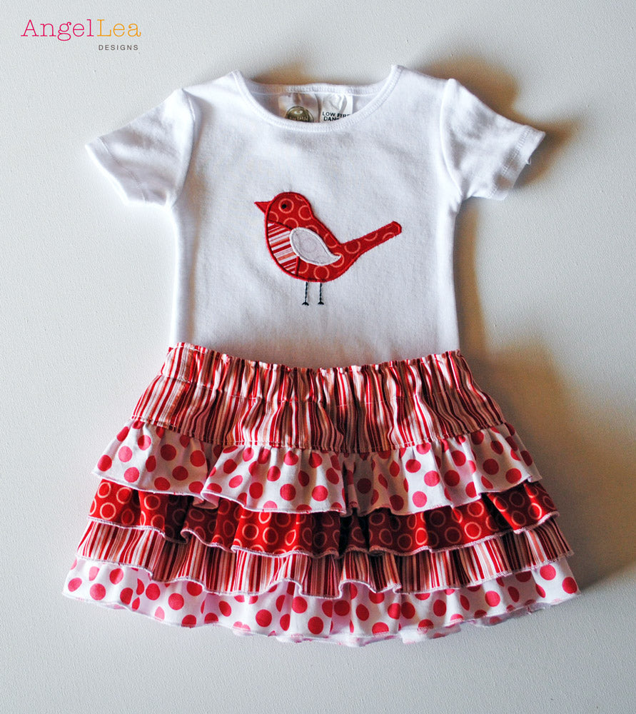 Lexi Ruffle Skirt Sewing Pattern - HARD COPY
