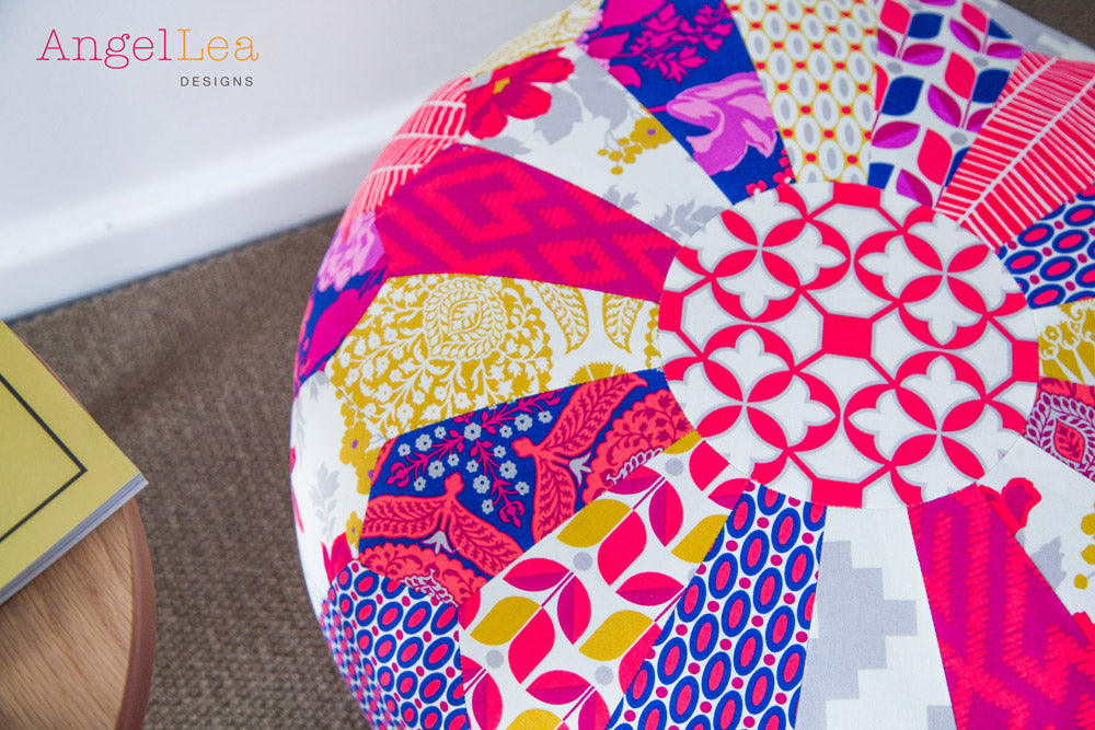 Patchwork Pouf PDF Sewing Pattern