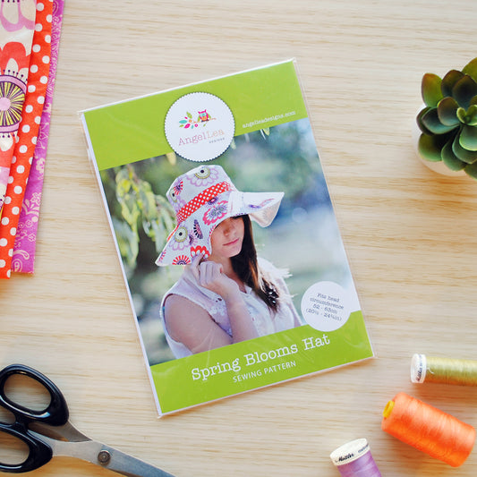 Spring Blooms Sun Hat Sewing Pattern - HARD COPY
