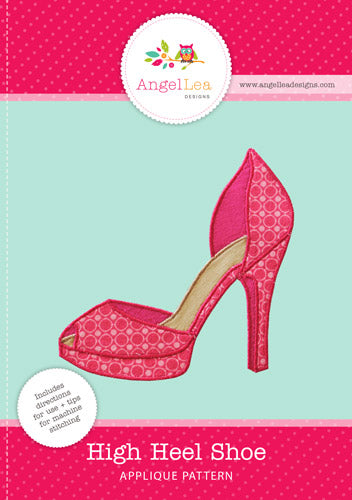 High Heel Shoe Applique Template