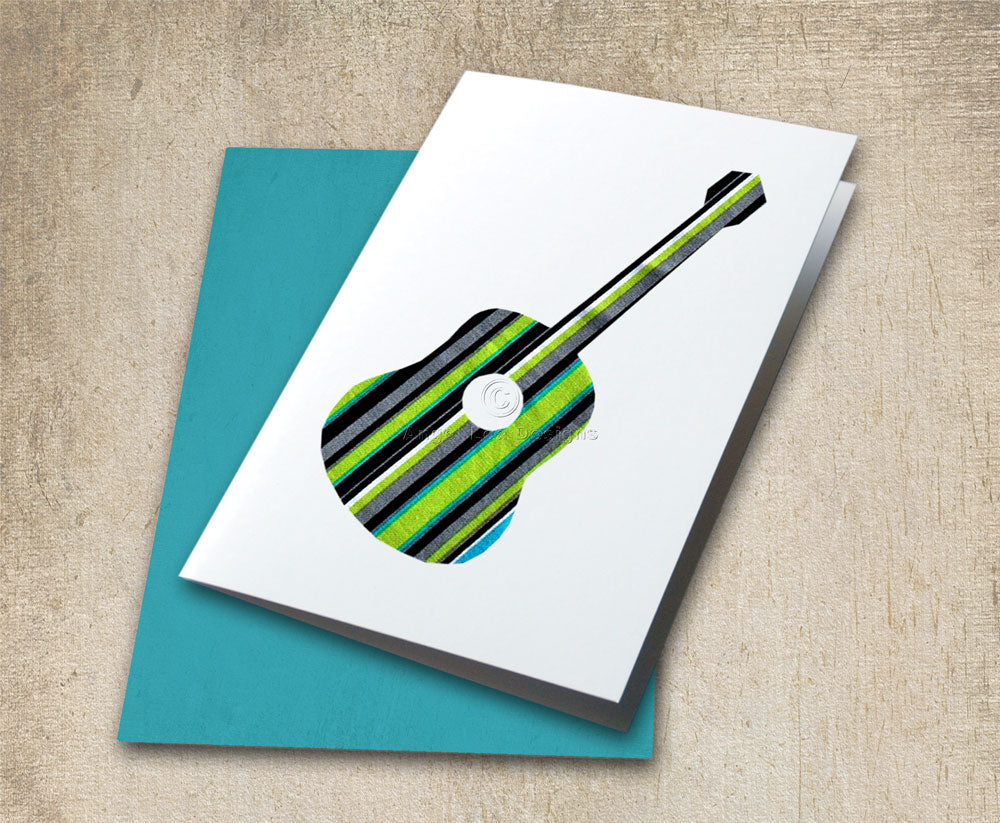 Acoustic Guitar PDF Applique Template