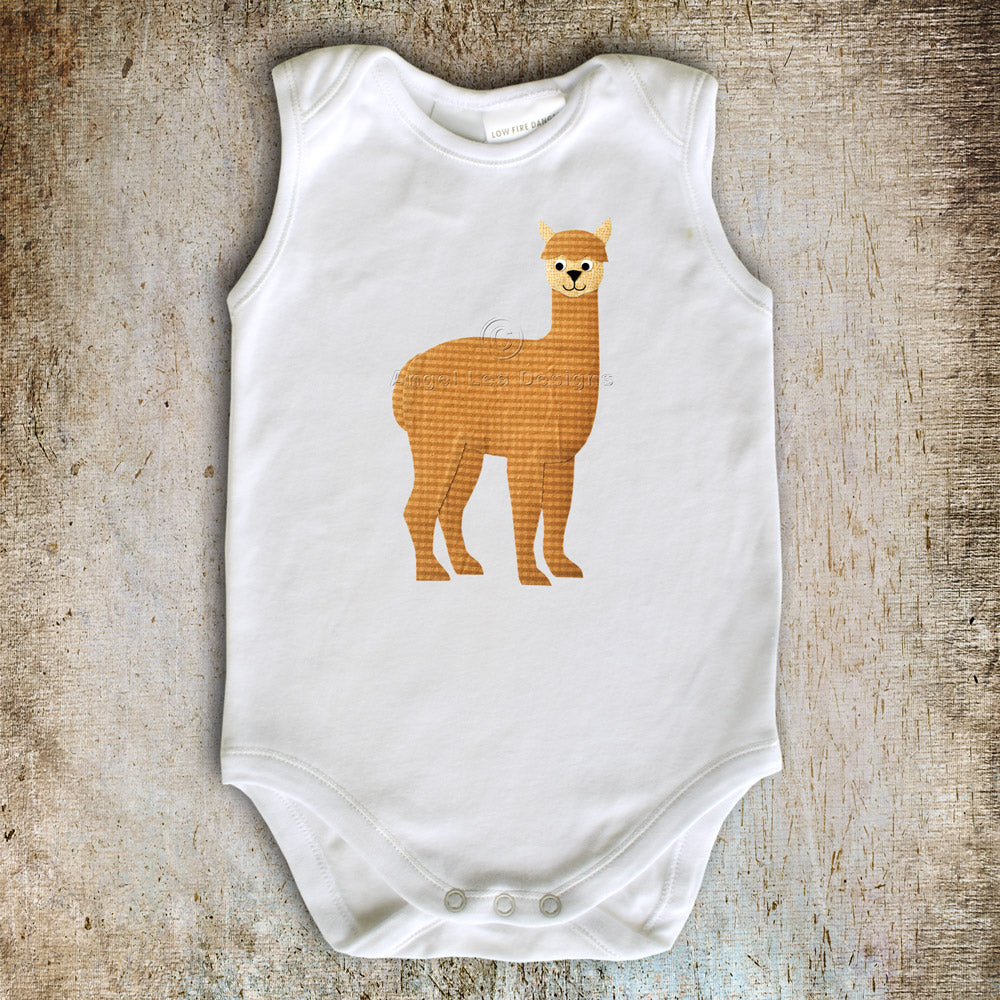 Alpaca Applique Template