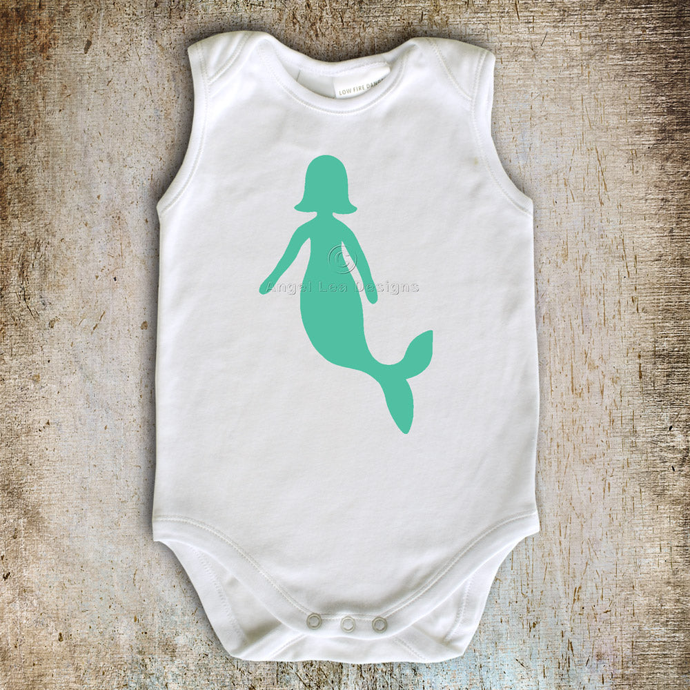 Mermaid Applique Template