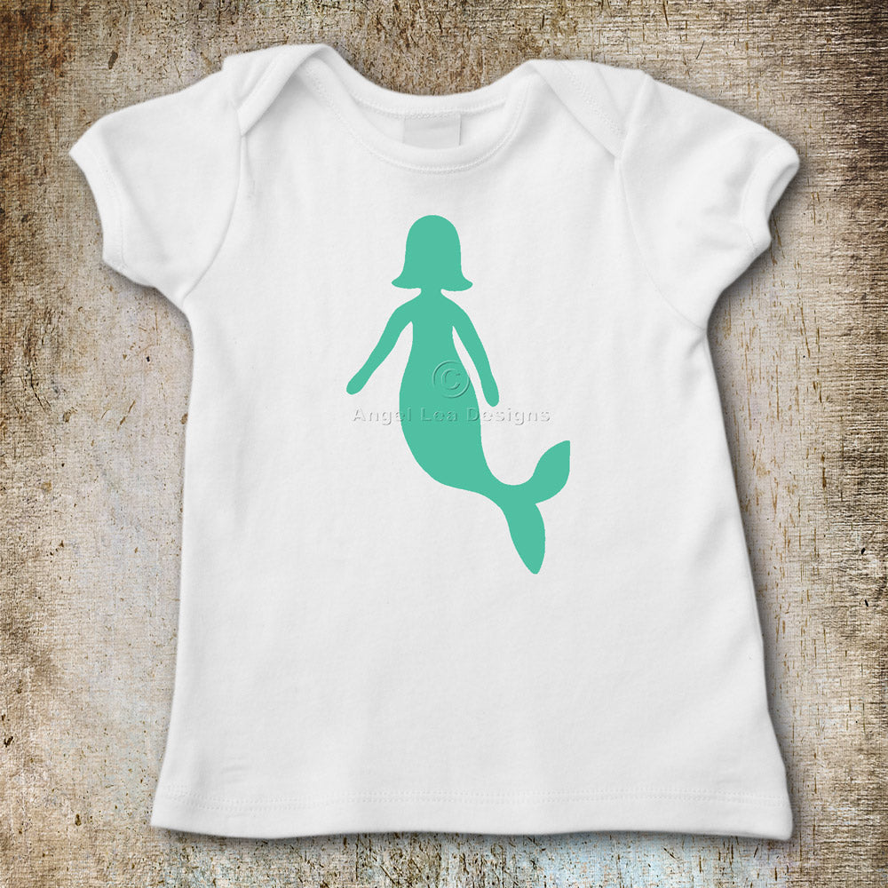 Mermaid Applique Template