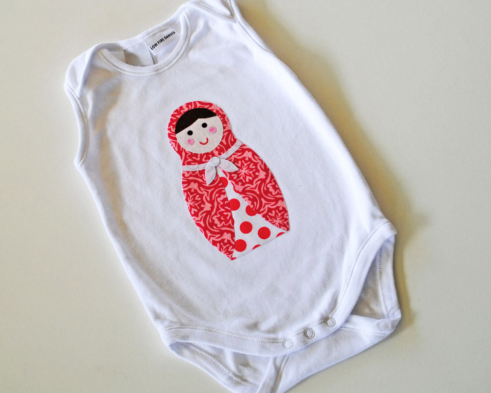 Babushka Doll Applique Template