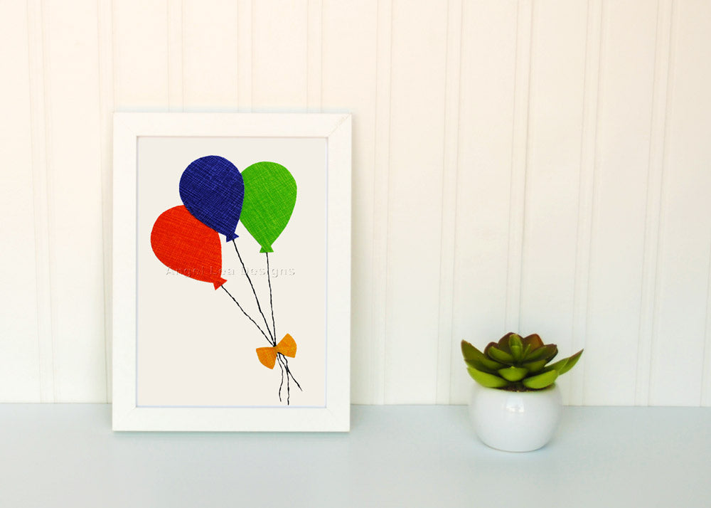 Balloons Applique Template