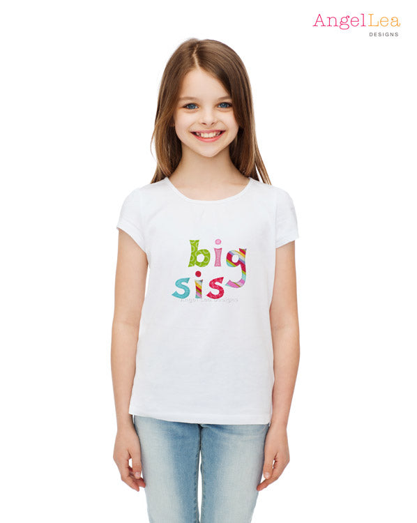 Lil Bro Big Sis Applique Template