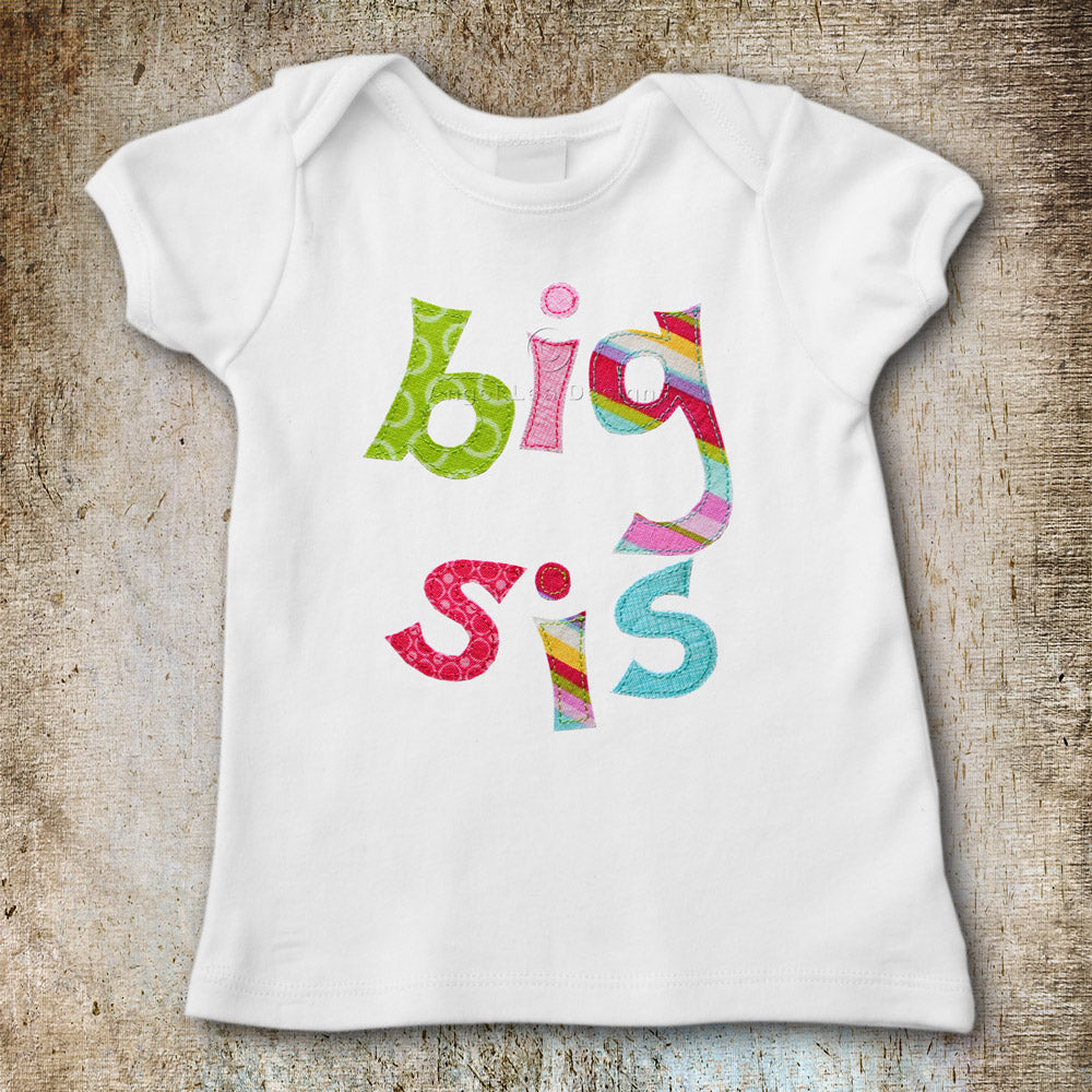 Lil Bro Big Sis Applique Template