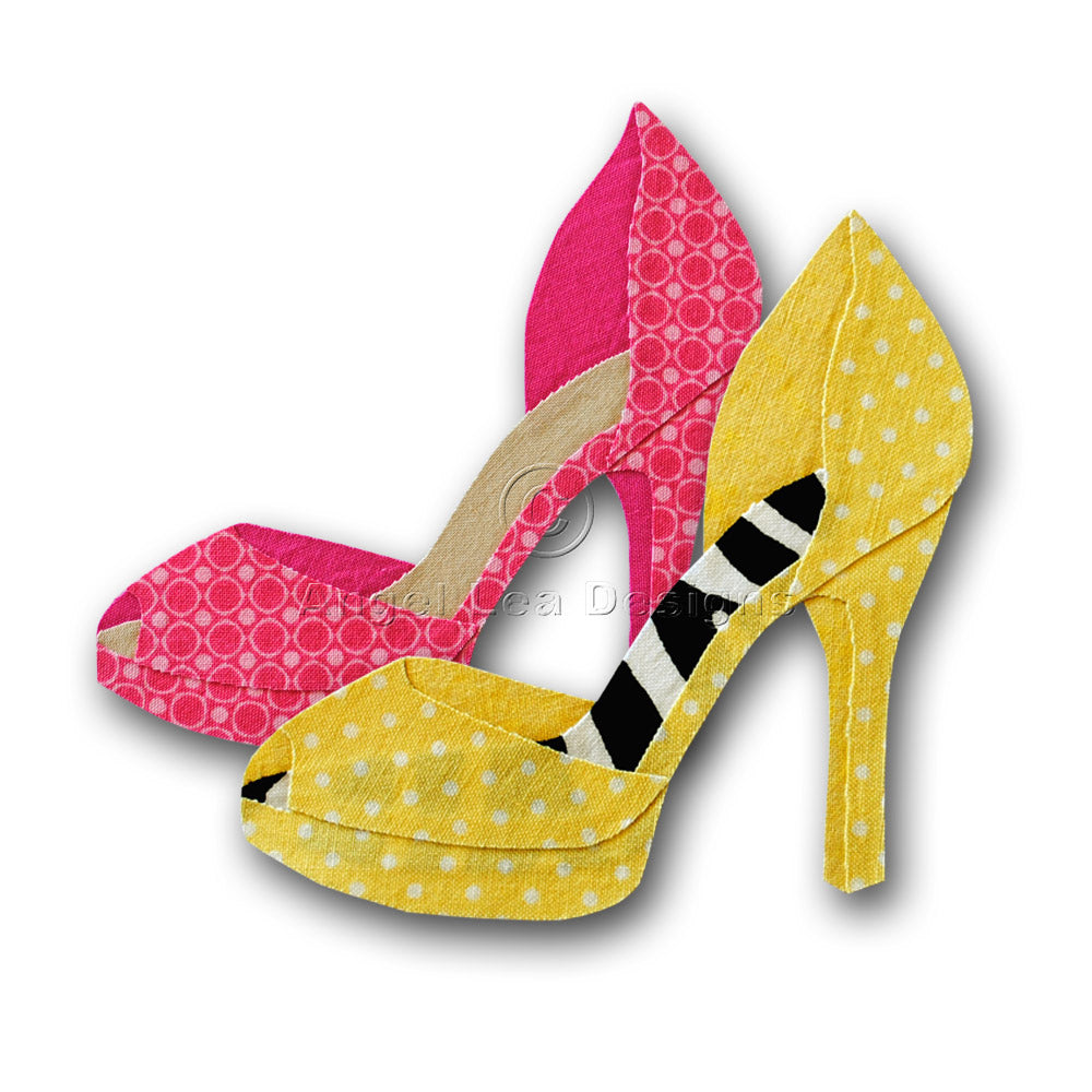 High Heel Shoe Applique Template