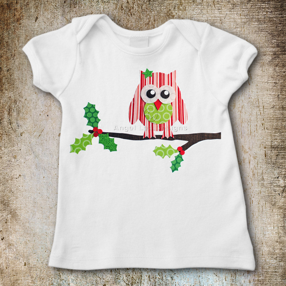 Christmas Owl Applique Template