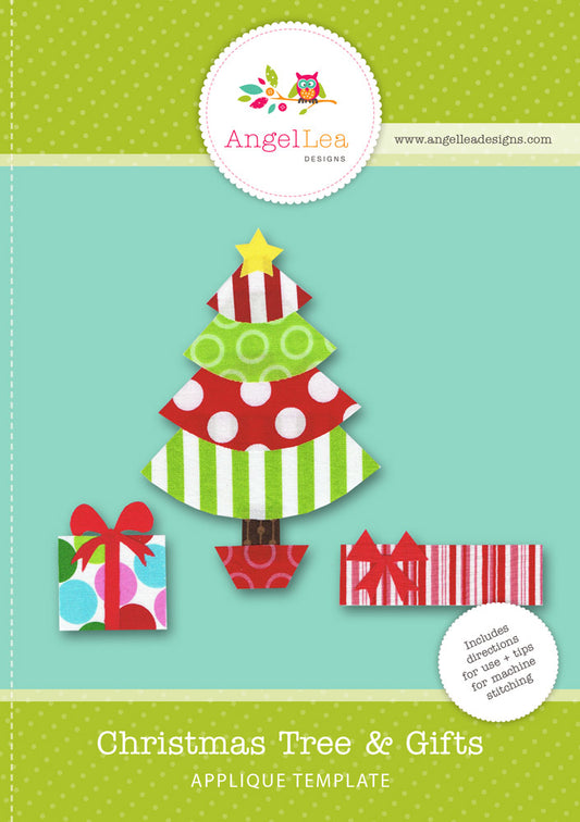 Christmas Tree and Gifts Applique Template