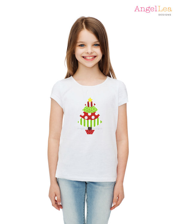 Christmas Tree and Gifts Applique Template