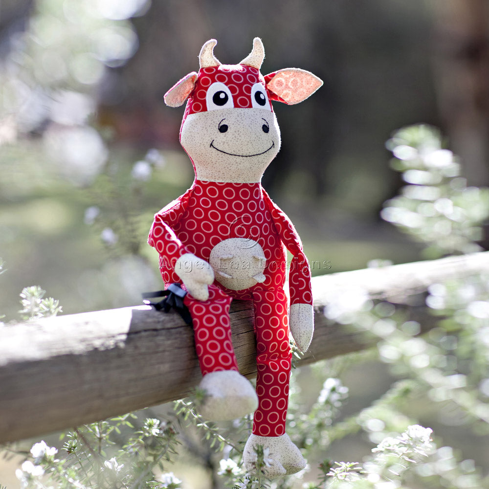 Cleo the Cow Softie PDF Sewing Pattern