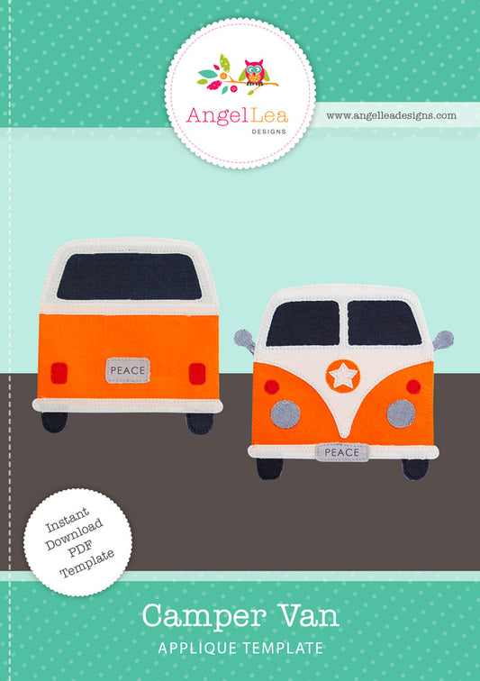 Camper Van Applique Template