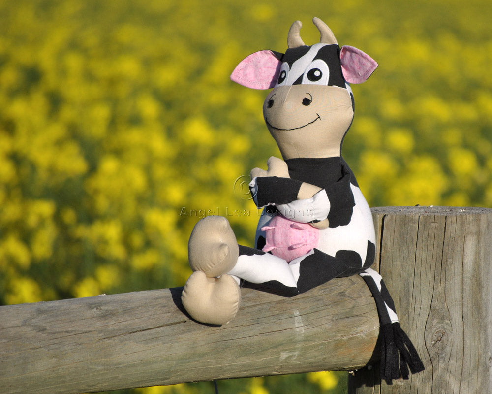 Cleo the Cow Softie PDF Sewing Pattern