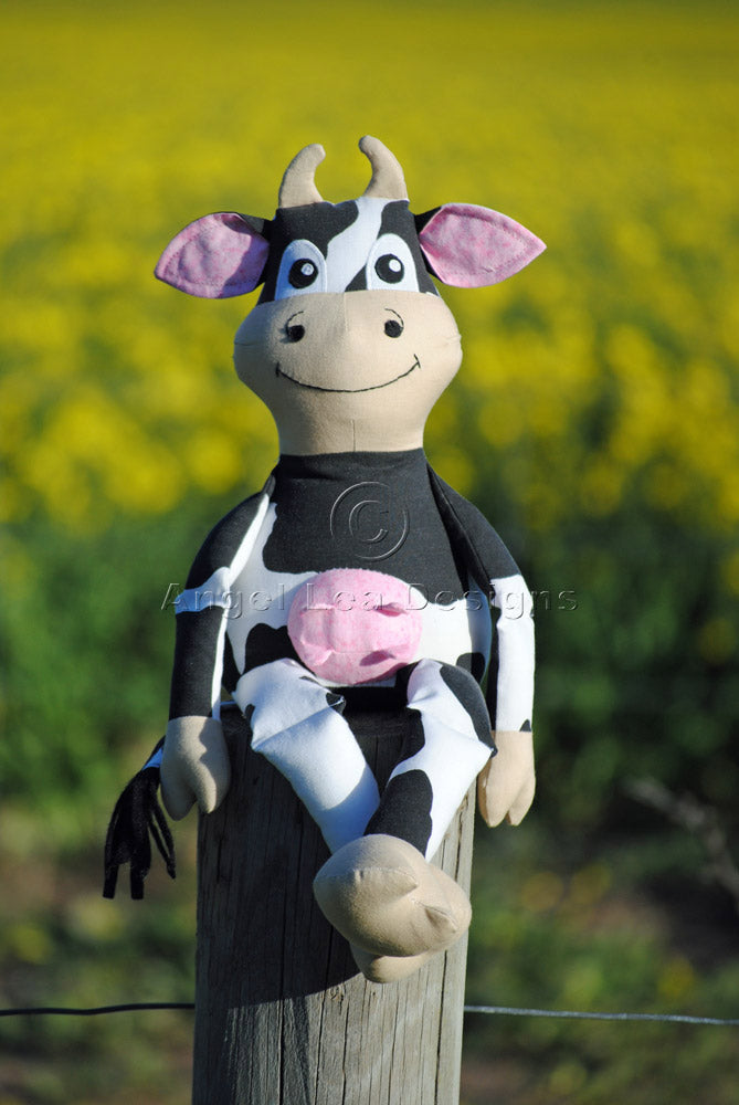 Cleo the Cow Softie PDF Sewing Pattern