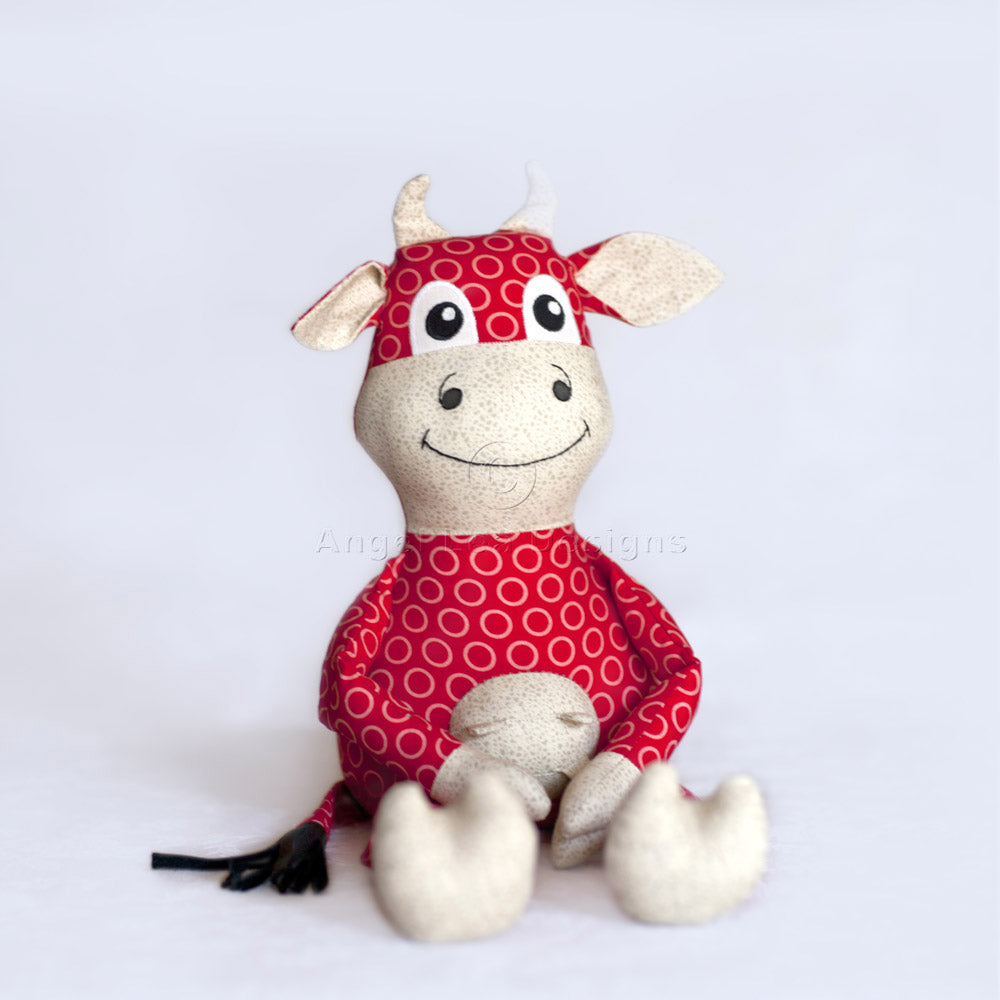 Cleo the Cow Softie PDF Sewing Pattern