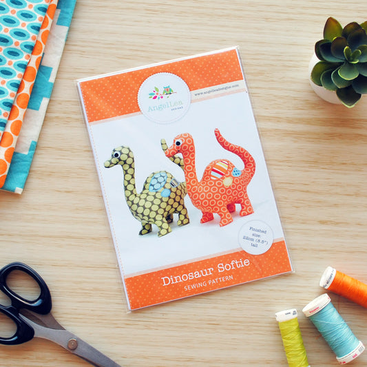 Dinosaur Sewing Pattern - HARD COPY