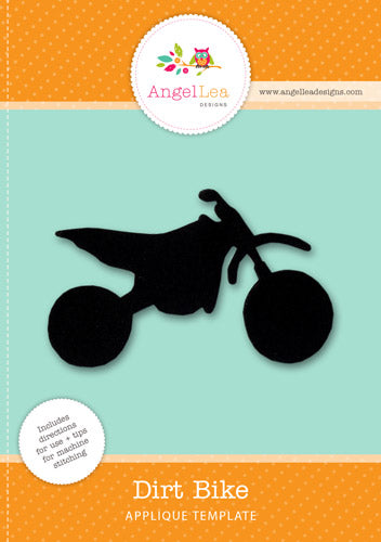 Dirt Bike Applique Template