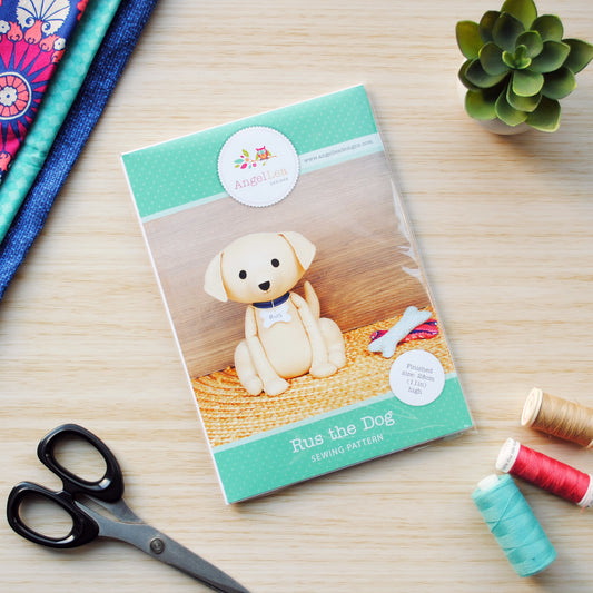 Rus the Dog Sewing Pattern - HARD COPY