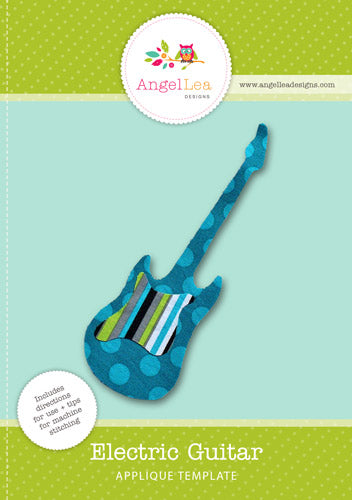 Electric Guitar Applique Template