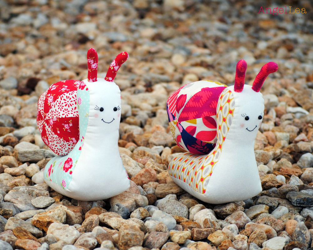 Sandy the Snail Softie PDF Sewing Pattern