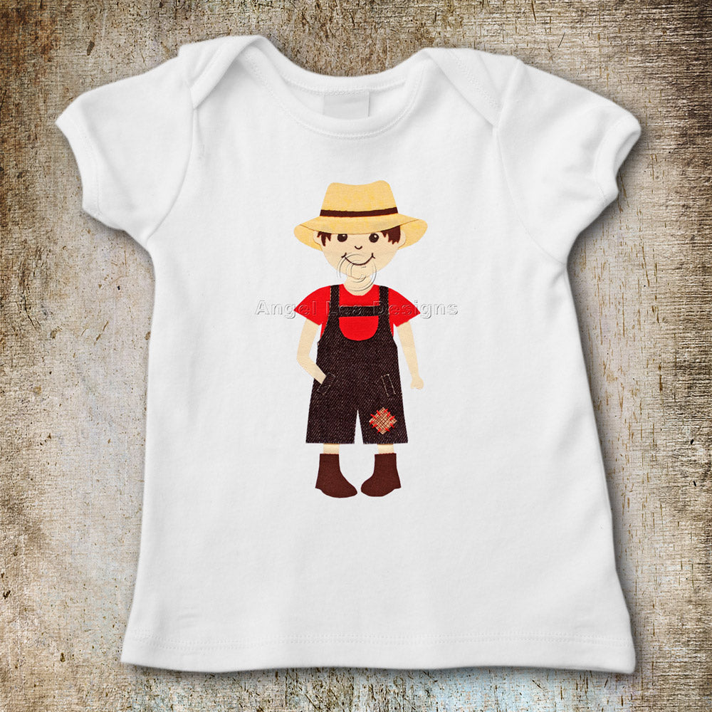 Farm Boy Applique Template