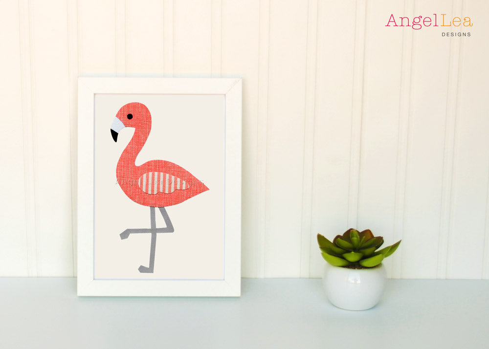 Flamingo Applique Pattern