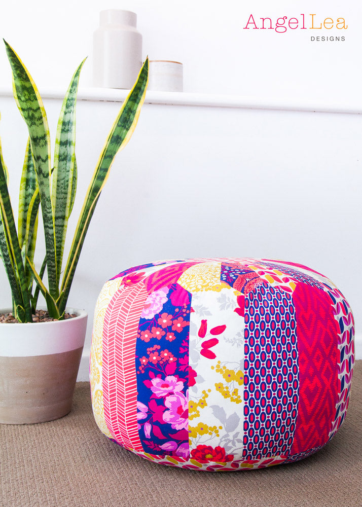 Patchwork Pouf PDF Sewing Pattern