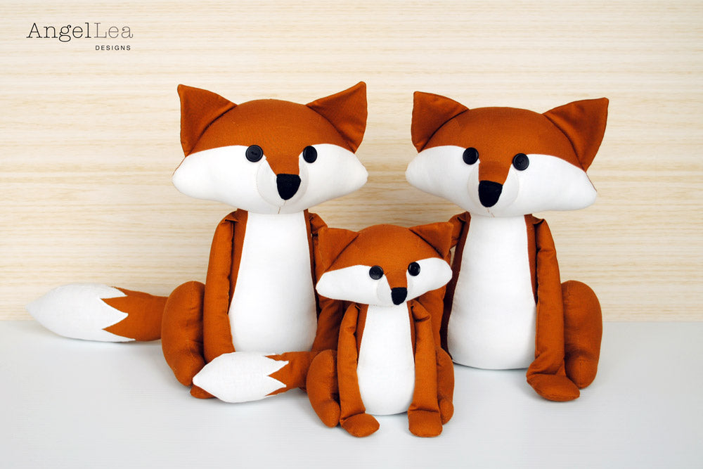 Fox Family Sewing Pattern - HARD COPY