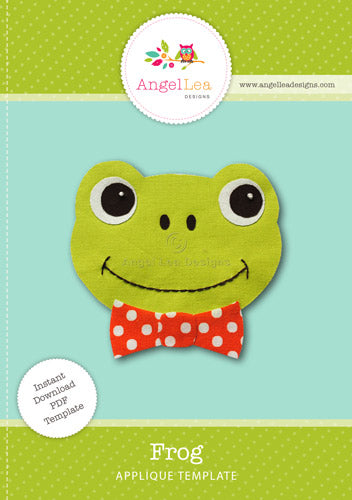 Frog Applique Template – Angel Lea Designs