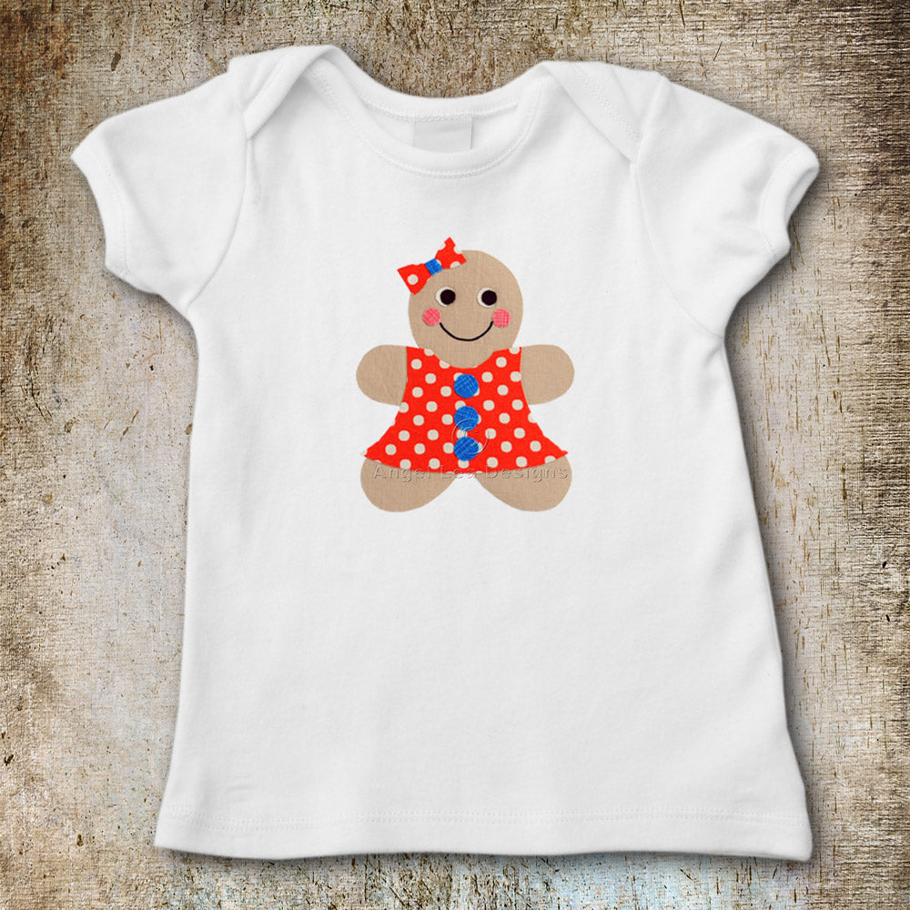 Gingerbread Girl Applique Template