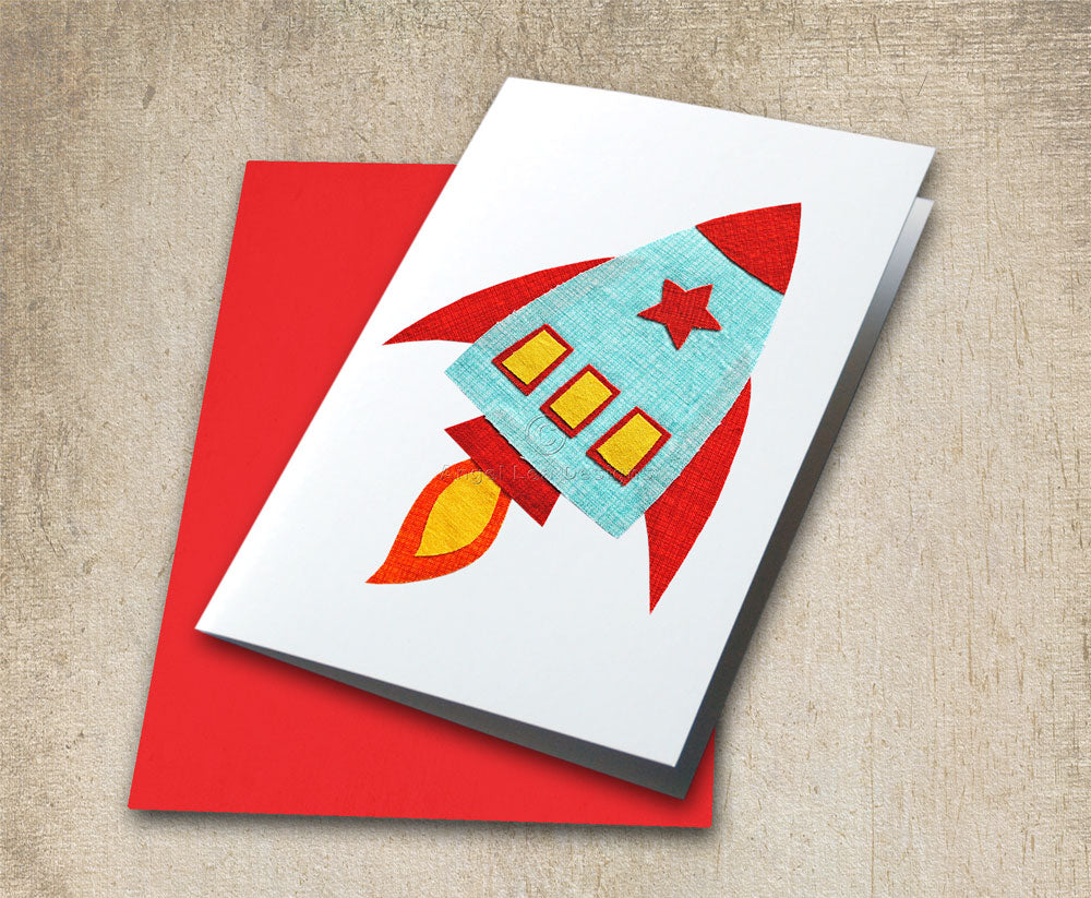 Rocket Applique Template