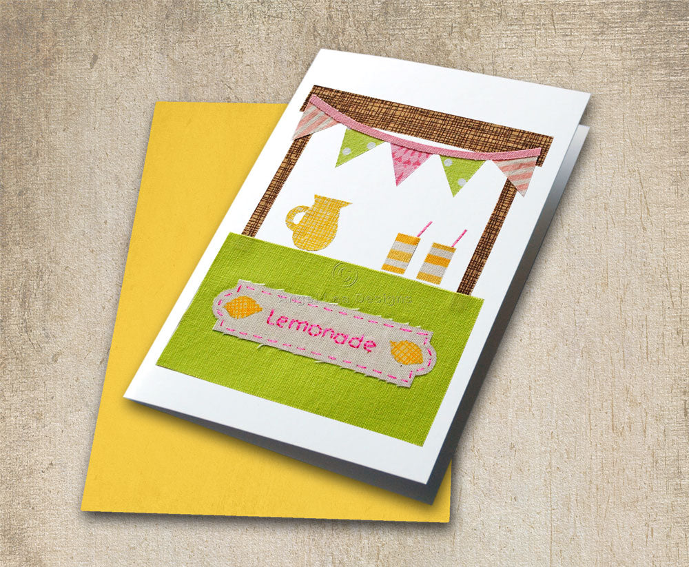 Lemonade Stand Applique Template