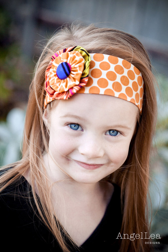 Funky Flower Headband Sewing Pattern - HARD COPY