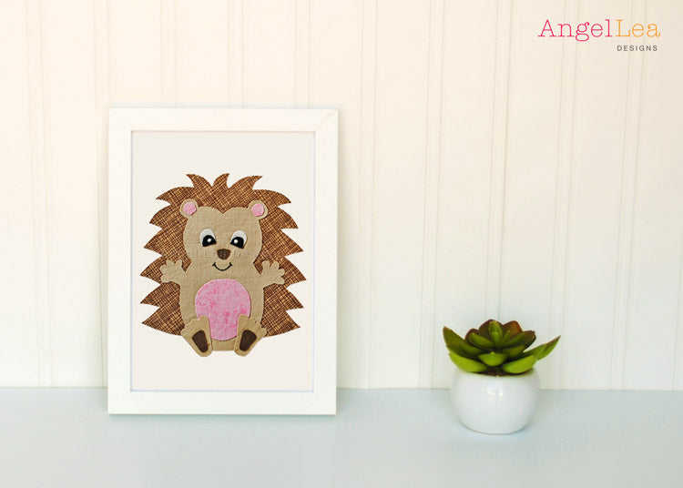 Hedgehog Applique Template