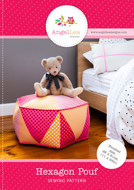 Hexagon Pouf PDF Sewing Pattern