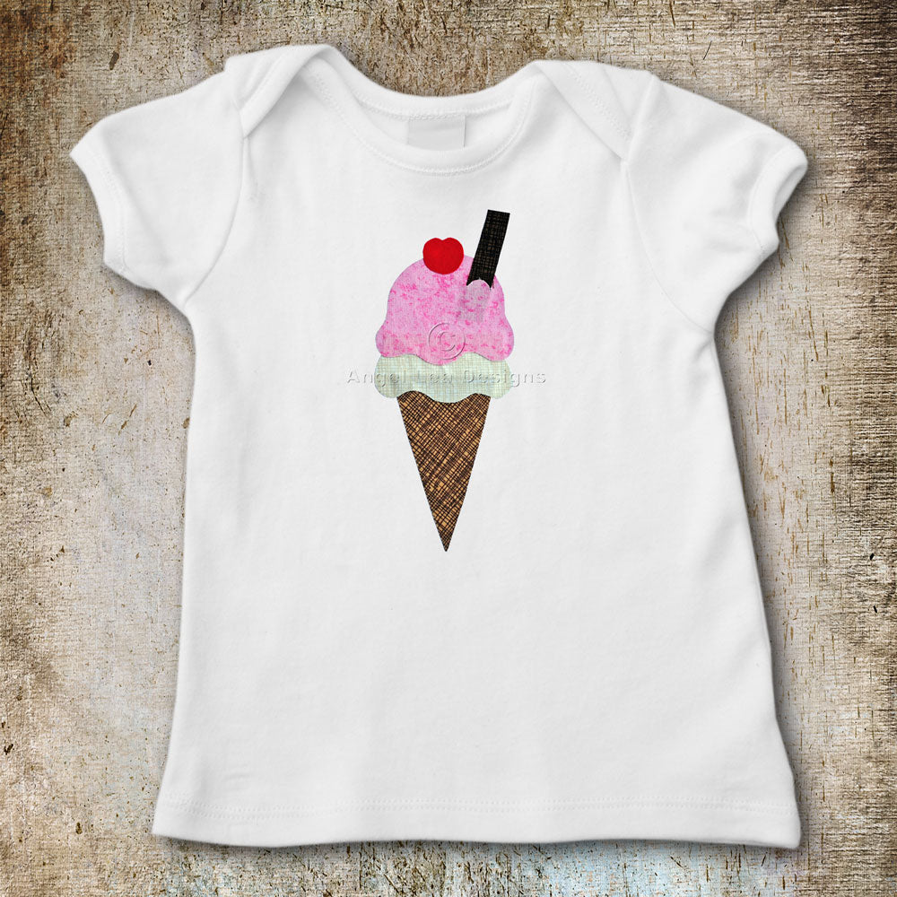 Ice Cream Applique Template