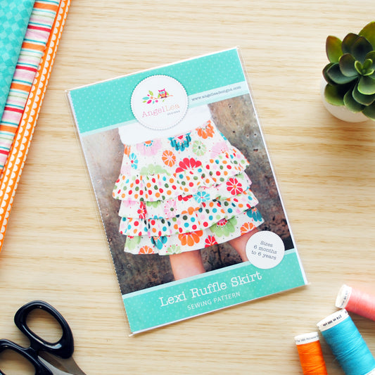 Lexi Ruffle Skirt Sewing Pattern - HARD COPY